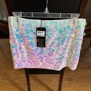Maner Sequin Mini Skirt
